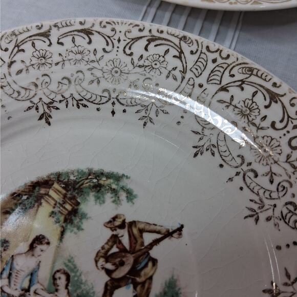 Set of 4 American Limoges Triumph China D'OR IT-S284 Teacup & Saucer Sets 22K - Picture 11 of 15